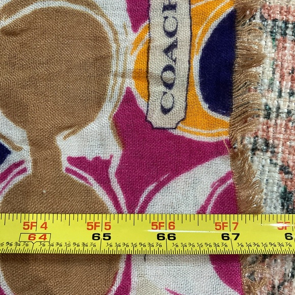 Multicolored Coach Scarf - Picture 2 of 4
